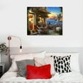 thumbnail image 4 of Nawypu Mediterranean Evening Canvas Wall Art Print, Italy Artwork 20x16 inch, 4 of 4