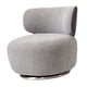thumbnail image 3 of Silla giratoria tipo barril BLESIY moderna 360 grados gris, 3 of 8
