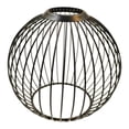 thumbnail image 1 of Pantalla de lámpara de hierro, cubierta de bombilla, decoración del hogar, accesorio de iluminación colgante industrial Negro 148x13cm, 1 of 9