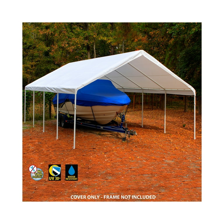 完売品✨45R カノコのMキャミポロ 現行 コットン100% 白 Free King Canopy, Carport Canopy Cover, 18' x 27', White Drawstring