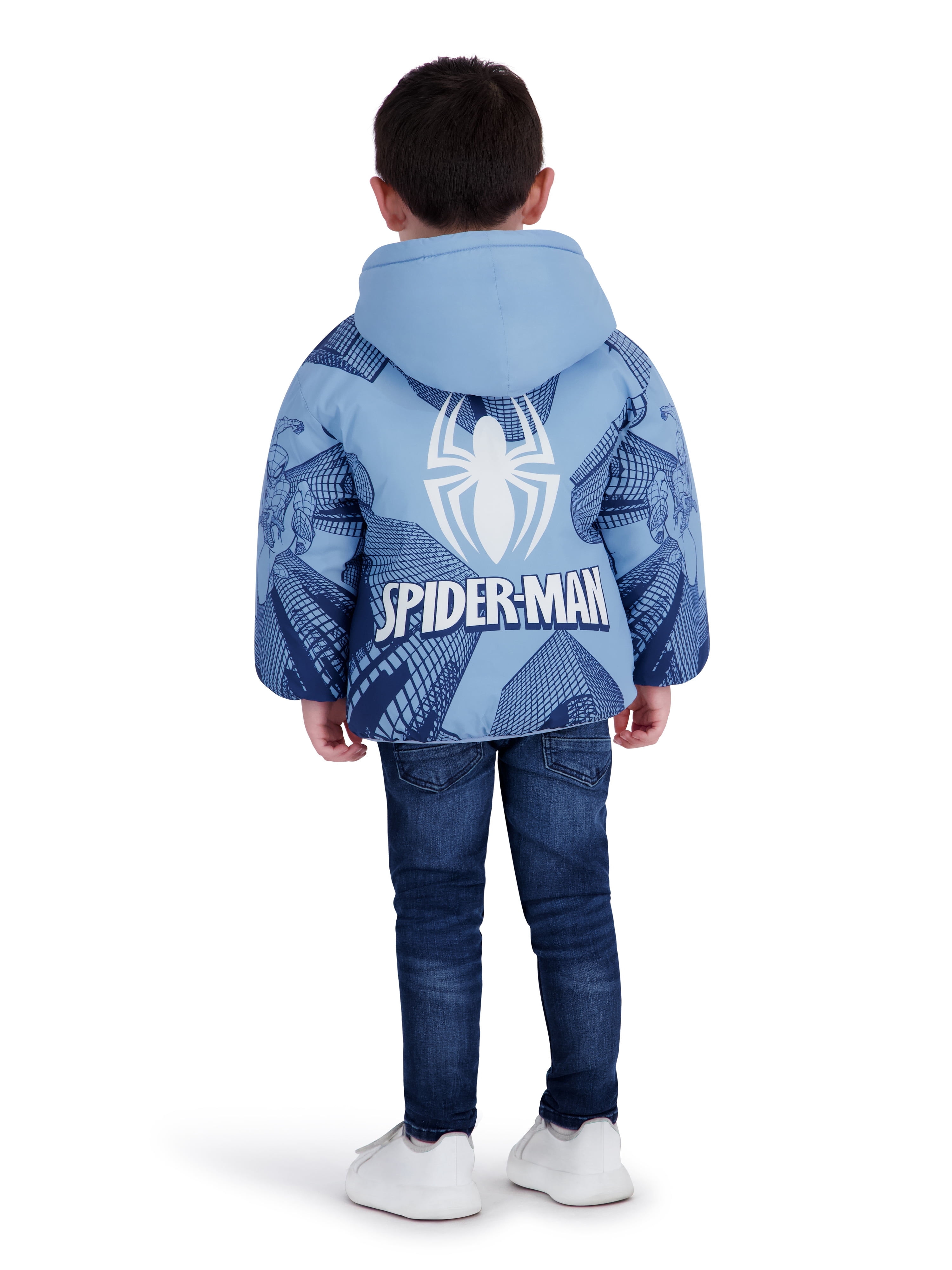 Spider-Man Toddler Boy Puffer Jacket, Sizes 12 Months-5T