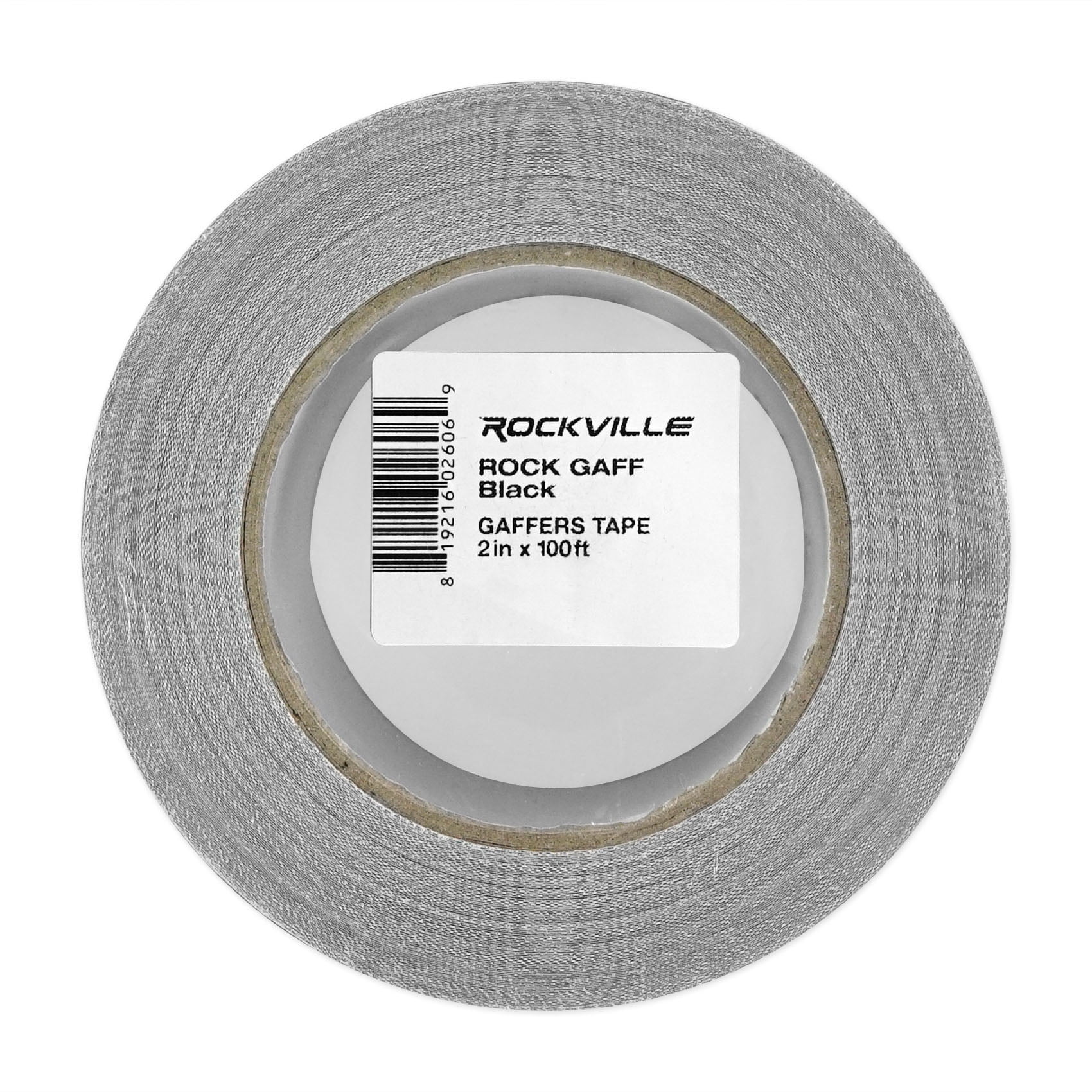 (3) Rolls Rockville Pro Audio/Stage Wire ROCK GAFF Black Gaffers Tape 2"x100 Ft