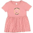 thumbnail image 3 of Inktastic Donut Worry Be Happy Pink Sprinkle Donut` Girls Baby Dress, 3 of 5