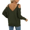 thumbnail image 3 of TINZ Sweater Dress Long Sleeve Oversized Tunic With Exquisite Embroidery And Panel Design Warm Winter Knit Vest Dress Long Pullover Sweater Belted Long Dress, 3 of 6