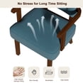 thumbnail image 5 of IINNOV ZBOM Mid-Century Modern Style Solid Wood Frame Decorative Chair, Fabric Upholstered Armchair, Living Room Decorative Chair (Set of 2), 5 of 7