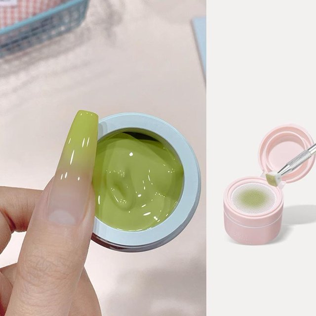 Solid Air Cushion Pat Gel Washable Frosted Texture Line Nail Dyeing Blush Lacquer Cover Free
