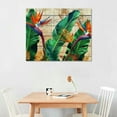 thumbnail image 2 of Shiartex Bird of Paradise Canvas Wall Art Tropical Flower Painting Picture Hawaii Theme Prints Artwork Wall Decor Framed  20x16in, 2 of 6
