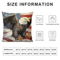 thumbnail image 5 of Nawypu  4th of July American Flag Patriotic Decorative Throw Pillow Cover, Memorial Day America Eagle Stars Stripes Pillowcase, USA Veterans Day Vintage Cushion Case Home Decor, 5 of 5