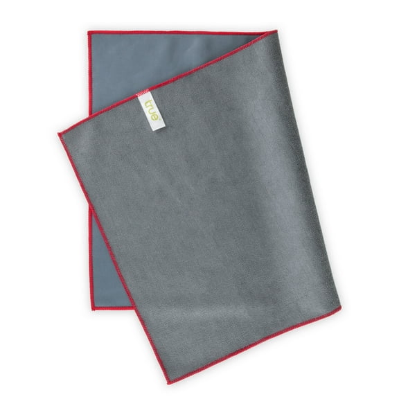 True Microfiber Polishing Towels, Glassware Drying, Easy Clean Up, Streak Free, Soft and Absorbent, Set of 3, Grey