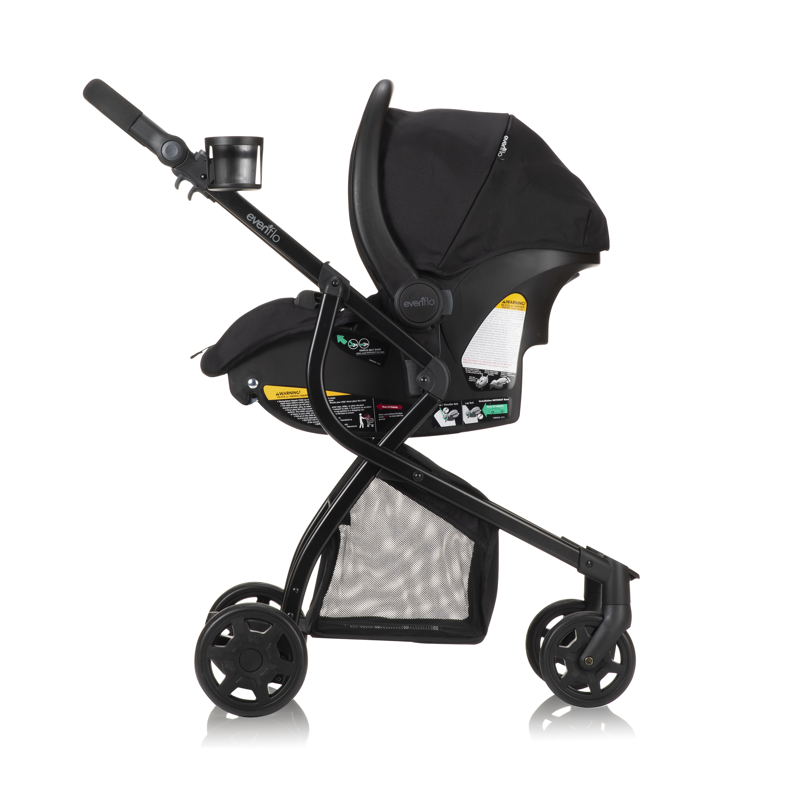 how to attach urbini car seat to stroller