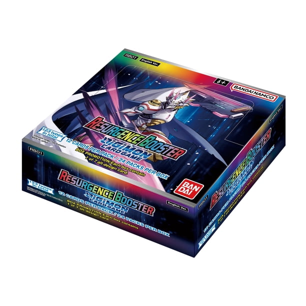 Juego de cartas Booster Box Digimon Resurgence RB01 Set Bandai