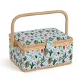 thumbnail image 5 of Lovely Festive Sewing Box with Accessories, Enough Roomy Sewing Basket for a Beginner Granddaughter Daughter Christmas Birthday Wedding Gift - 9.5" x 6.9" x 5.1", 5 of 7
