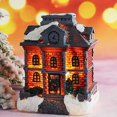 thumbnail image 2 of Houses Christmas Decorations Led Light Up Christmas Village Sets Town Scene Desktop Gift Christmas Decorations Figurines Buildings Landscape Decor Gif, 2 of 3