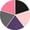 Black, Gray, Dark Purple, Hot Pink, Light Pink, variant on Cooraby 5 Pack Girls' Cotton Long Sleeve T-Shirts, Soft Crew Neck Tees for Toddler & Little Girls, Everyday Basic Tops