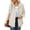 Beige, variant on Women’s Lightweight Utility Jacket, Button & Zip-Up Casual Military Coat, Stand Collar Long Sleeve Windbreaker with Pockets, 3 Colors S-XXL