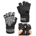 thumbnail image 2 of Guantes deportivos de medio dedo, guantes de entrenamiento transpirables para fitness M, L, XL, 2 of 8