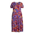 thumbnail image 5 of Terra and Sky Women's Plus Size Tiered Maxi Dress, 5 of 5