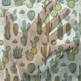 thumbnail image 3 of Cactus Tulle Curtains with Rod Pocket, Hand Draw Foliage Pattern Botanical Inspired Floral Tropical Elements, Sheer Drape for Wedding Party 2 Panels, 7 Sizes, Green Reseda Green, by Ambesonne, 3 of 3