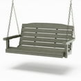 thumbnail image 2 of SimplyPoly Amish Made Classic Composite Porch Swing, 5-Foot, Dark Grey, 2 of 3