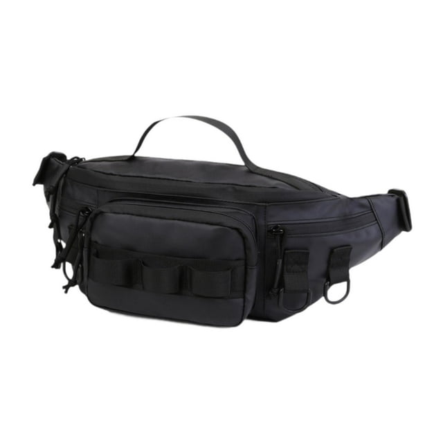 S SERENABLE Sac de Pêche Sac de Transport Sac de Pêche Multifonctionnel Chasse Randonnée Noir