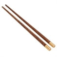 thumbnail image 3 of Chopstick, 9.8 Inches 5 Pairs Non-slip Tableware, Natural Wenge Wood For Home Use, 3 of 8