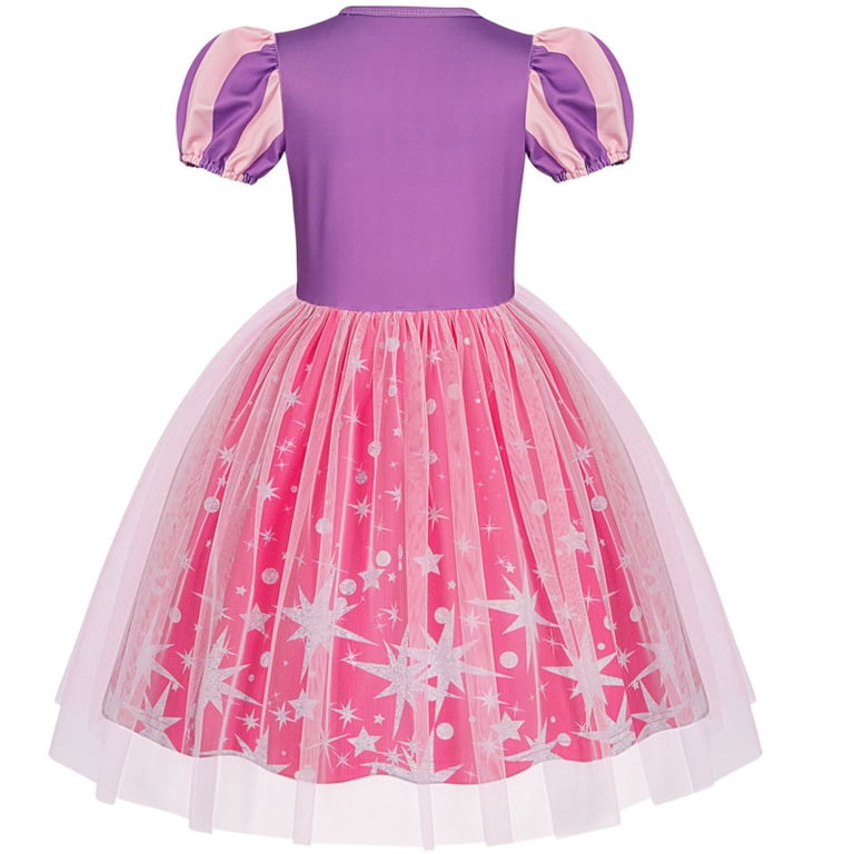 open lace back dress Amazon.com: Ranzyfa Princess Dress Up for Girls main image 0