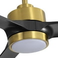 thumbnail image 4 of 60 In LED Black Ceiling Fan with Light and Remote Control GoldBlack, 4 of 5