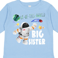 thumbnail image 4 of Inktastic Out of This World Big Sister Astronaut in Space Girls Long Sleeve Toddler T-Shirt, 4 of 5