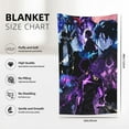 thumbnail image 3 of Solo Leveling Blanket Anti-Pilling Flannel 32"X48" Super Soft Plush Air Condition Quilt Fluffy Warm Cozy Decorative Blankets, 3 of 7
