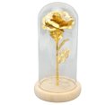 thumbnail image 2 of Enchanted Rose Romantic Gifts, Glass Dome Lucky Dome Glass and Red Rose Beautiful Symbolism  for RV Decor for Valentine 's Day Gold Leaf Rose Golden,Gold Leaf Rose Red,Green Leaf, 2 of 8