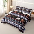 thumbnail image 3 of Erosebridal Vintage Ball Stripe Quilt King,Bat Glove Ball Sports King Coverlet Set For Boys,3pcs, 3 of 7