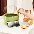 thumbnail image 3 of AMERTEER Nordic Small Trash Can Desktop Push-Type Pop Lid For Kitchen And Office Desktop, 3 of 6