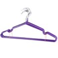 thumbnail image 1 of 10 perchas metálicas antideslizantes que ahorran espacio, tendedero para camisas, suéteres y vestidos (morado), 1 of 7