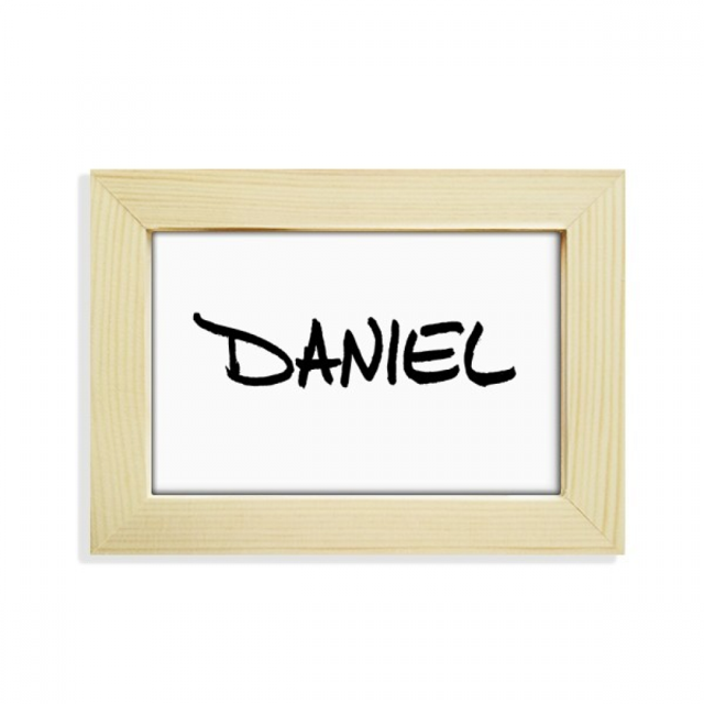 Special Handwriting English Name DANIEL Desktop Decorate Photo Frame Picture Art Painting 5x7 inch