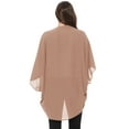 thumbnail image 3 of Women's Loose Fit 3/4 Sleeves Kimono Style Cover Up Solid Cardigan S-3XL, 3 of 4