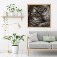 thumbnail image 3 of Animal 5D DIY diamante pintura completo redondo taladro Rhinestone artesanía decoración del hogar FLhrweasw Nuevo, 3 of 9