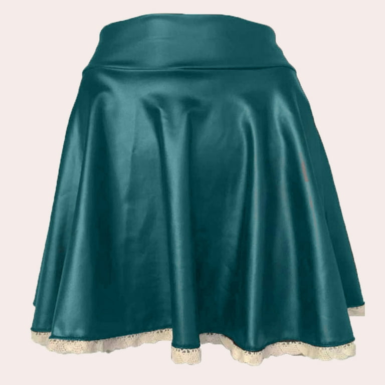 Cathalem Plus Size Skirts for Women Hidden Elasticized Waistband A