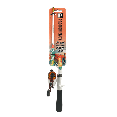 ProFISHiency Krazy Tiny Pocket Combo 14.5 Fiberglass Spincast Rod and Reel Combo