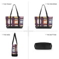 thumbnail image 6 of FORMRS Canvas Laptop Tote Bag for Women with 15.6" Computer Compartments Shoulder Handbag, Purple Jam, 6 of 7