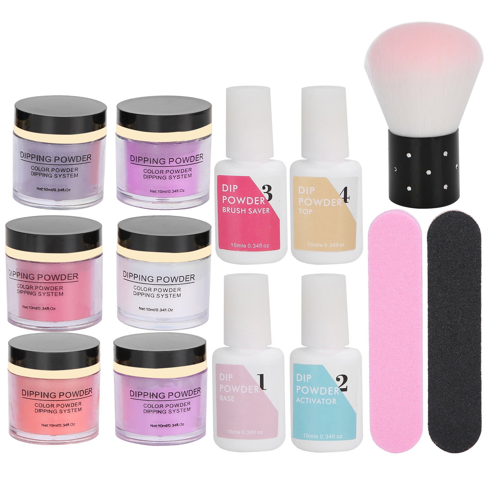 Nail Dipping Powder Set, Dip Powder Nail Starter Kit Dipping Powder Set Gel Liquid Essential Tools Set