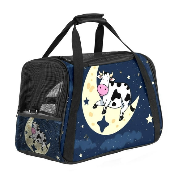 ERJLKXP Sleeping Cow Portable Dog Carrier Bag & Cozy Cat Carrying Case for Small Pets,Puppy Soft-Sided Pet Travel Bag