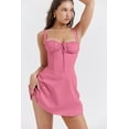 thumbnail image 2 of Eternatastic Women's Corset Dress Sleeveless Mini Dress French Style Spaghetti Strap Beach Vacation Dress L Pink, 2 of 8