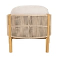 thumbnail image 6 of Olurrisa Outdoor Wood Club Chair, Beige Rope with Beige Cushion, 6 of 8