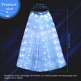 thumbnail image 2 of Ikoopy Light Up Skirt LED Skirt LED Light Up Skirt Women Rechargeable Skirt Dazzling LED Skirt Rave Halloween Christmas Party, 2 of 10
