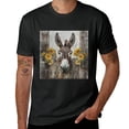 thumbnail image 2 of Wuche Donkey's WeChat, shirt design with short sleeves, unique artistic charm, T-shirt for children, casual and breathable gifts for men, women, boys, and girls Black, 2 of 4