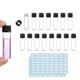 thumbnail image 1 of Viales de vidrio claros de 8 ml, paquete de 15 viales de muestra con tapa de rosca, botella de medios de reactivo con etiquetas, vial de muestra de líquido a prueba de fugas para laboratorio, 1 of 6
