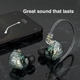 thumbnail image 3 of Deportes en Auriculares auriculares con cable de auricular 3.5mm Jack Dynamic Earbud Estéreo Estéreo Detachable Auriculares Portátil Hand-Free Home Headphone Blanco con MIC Scienceny EL005463-04B, 3 of 7