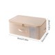 thumbnail image 3 of Bolsa de almacenamiento plegable debajo de la cama con ventana transparente | Organizador transpirable con cremallera para mantas, ropa y edredones | Contenedor plegable blanco con asas para, 3 of 6