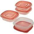 thumbnail image 3 of Rubbermaid TakeAlongs Sandwich Food Storage Containers, 2.9 Cup, Tint Chili, 4 Count 1779040, 3 of 7