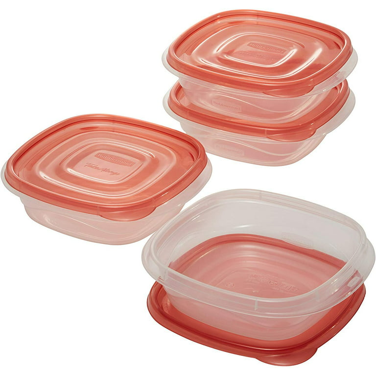 Rubbermaid TakeAlongs Sandwich Food Storage Containers, 2.9 Cup